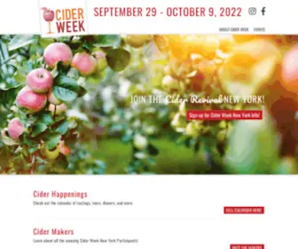 Ciderweeknewyork.com(New York) Screenshot