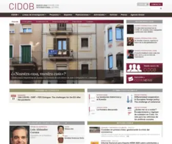 Cidob.org(Barcelona Centre for International Affairs) Screenshot