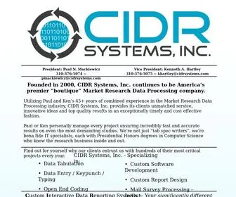 Cidrsystems.com(CIDR Systems) Screenshot