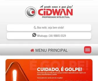 Cidwan.com.br(Registro de Marcas e Patentes de Uberlândia) Screenshot