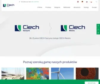 Ciechresins.com(CIECH Żywice) Screenshot