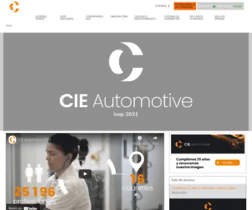 Ciegolde.com(CIE Automotive) Screenshot