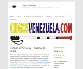 Ciegosvenezuela.com(El sitio de la Discapacidad Visual en Venezuela) Screenshot