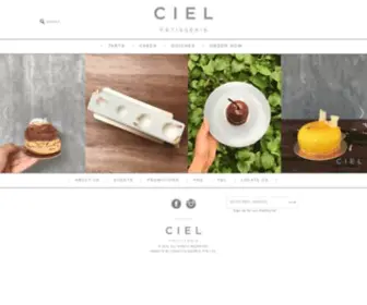 Ciel.com.sg(French Online Bakery Singapore) Screenshot