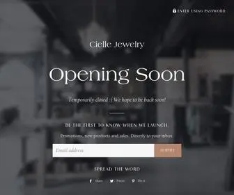 Ciellejewelry.com(Cielle Jewelry) Screenshot