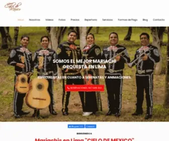 Cielodemexico.com(ᐅ Los Mejores Mariachis en Lima) Screenshot