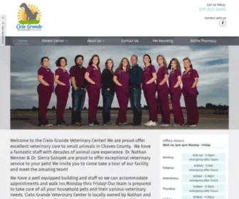 Cielograndevet.com(Cielo Grande Veterinary Center) Screenshot