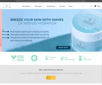 Cielskincare.com(Clean,Vegan & Cruelty Free Skin Care) Screenshot