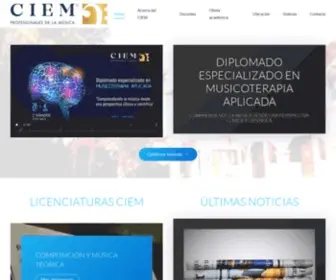 Ciem.edu.mx(Escuela de música) Screenshot