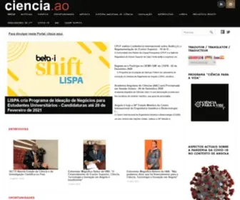 Ciencia.ao(Página) Screenshot