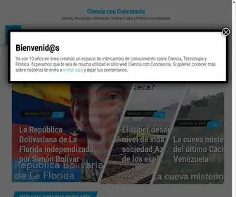 Cienciaconciencia.org.ve(Ciencia con Conciencia) Screenshot