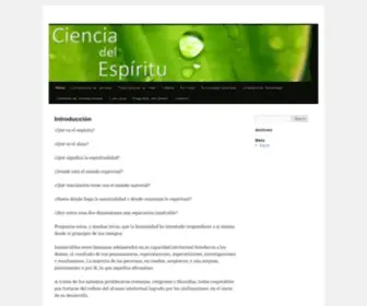 Cienciadelespiritu.org(Cienciadelespiritu) Screenshot