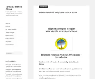 Cienciadivina.org.br(Igreja da Ciência Divina) Screenshot