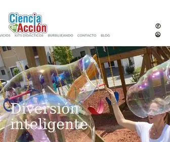 Cienciaenaccion.com(Juegos de Ciencias divertidos y experimentos para ferias de ciencias en Argentina) Screenshot