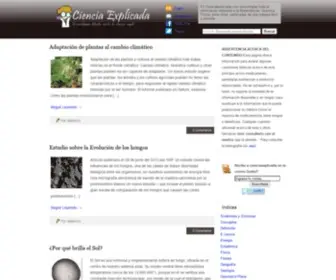 Cienciaexplicada.com(Ciencia Explicada) Screenshot