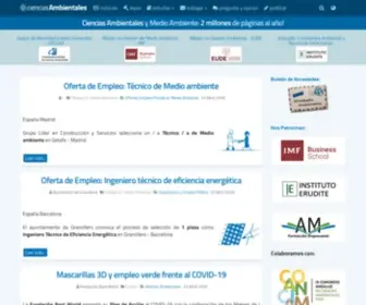 Cienciasambientales.com(Ciencias Ambientales y Medio Ambiente) Screenshot