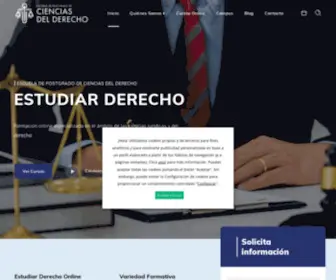 Cienciasdelderecho.com(Escuela de Postgrado de Ciencias del Derecho) Screenshot