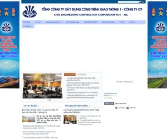 Cienco1.com(Tổng công ty Xây dựng công trình giao thông 1) Screenshot