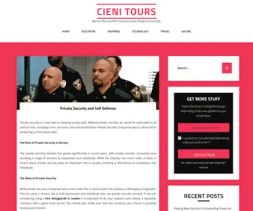 Cienitours.com(Borrow the scientific facts to create things successfully) Screenshot