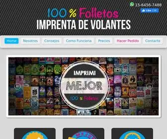 Cienporcientofolletos.com.ar(100 % Folletos) Screenshot