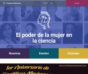 Cientificasmexicanas.com(Inicio) Screenshot