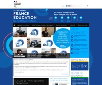 Ciep.fr(France Education international) Screenshot