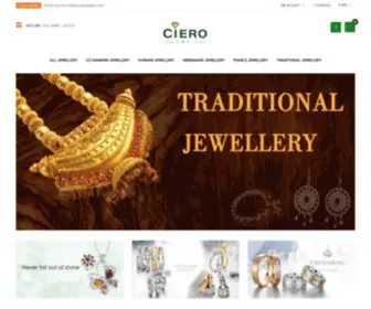 Cierojewels.com(Ciero Artificial Jewelry) Screenshot