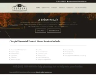 Cierpialmemorialfuneralhomes.com(Cierpialmemorialfuneralhomes) Screenshot