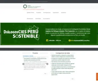 Cies.org.pe(Consorcio de Investigación Económica y Social) Screenshot