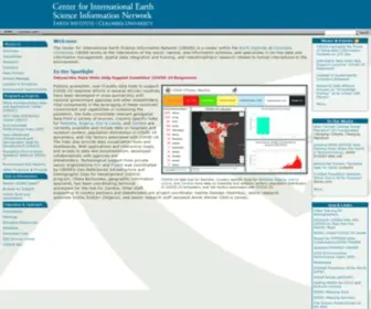 Ciesin.org(Center for International Earth Science Information Network) Screenshot