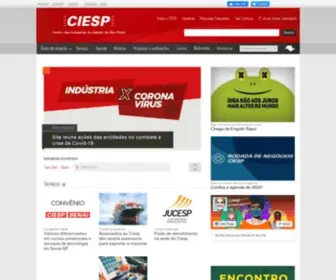 Ciesp.org.br(Centro das Indústrias do Estado de São Paulo) Screenshot