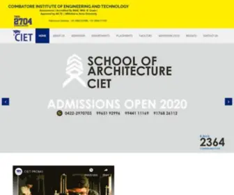 Cietcbe.edu.in(CIET Coimbatore) Screenshot