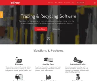 Cietrade.com(Recycling Software) Screenshot