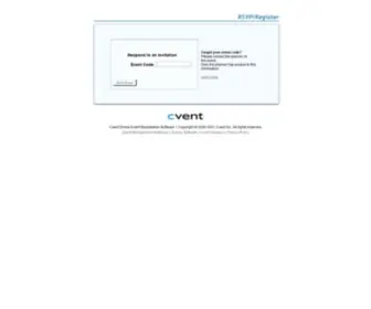 Cievents-Events.com(Cvent is a web) Screenshot