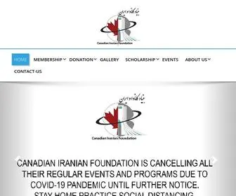 Cif-BC.com(Canadian Iranian Foundation) Screenshot