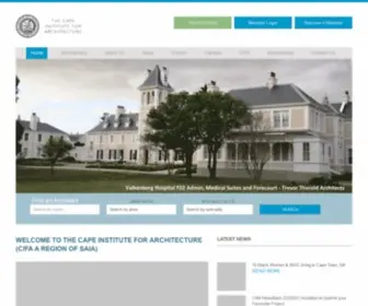 Cifa.org.za(Cape Institute for Architecture) Screenshot