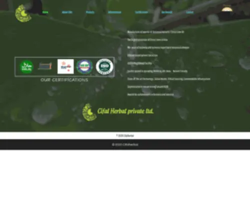 Cifalherbal.com(Cifal Herbal) Screenshot