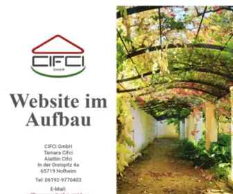 Cifci-GMBH.eu(Cifci GMBH) Screenshot