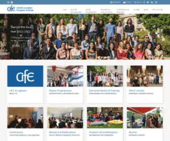 Cife.eu(European institute) Screenshot