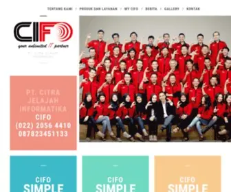 Cifo.co.id(Internet Service Provider) Screenshot