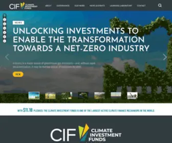 Cif.org(Over $10 billion Climate Investment Funds (CIF)) Screenshot