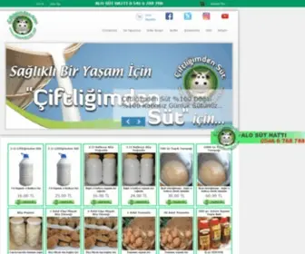 Ciftligimdensut.com(Çifliğimden Süt) Screenshot