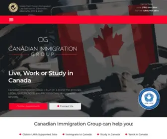 Cig-AB.ca(Canadian Immigration Group) Screenshot