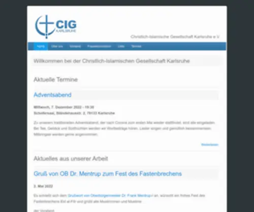 Cig-Karlsruhe.de(Willkommen bei der Christlich) Screenshot