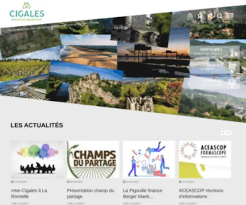 Cigales-Nouvelle-Aquitaine.org(Découvrez l'association des Cigales de Nouvelle) Screenshot