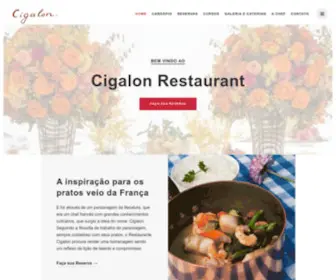 Cigalon.com.br(Cigalon Restaurant) Screenshot