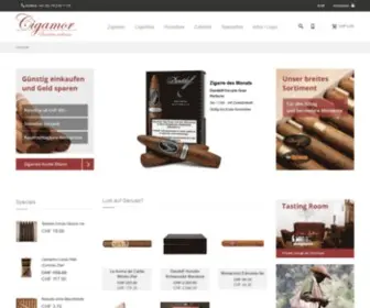 Cigamor.com(Zigarren günstig online kaufen) Screenshot