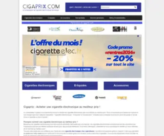 Cigaprix.com(Cigarette electronique prix) Screenshot