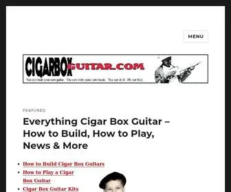 Cigarboxguitar.com(The How) Screenshot