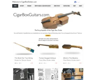Cigarboxguitars.com(Free DIY plans & lessons) Screenshot